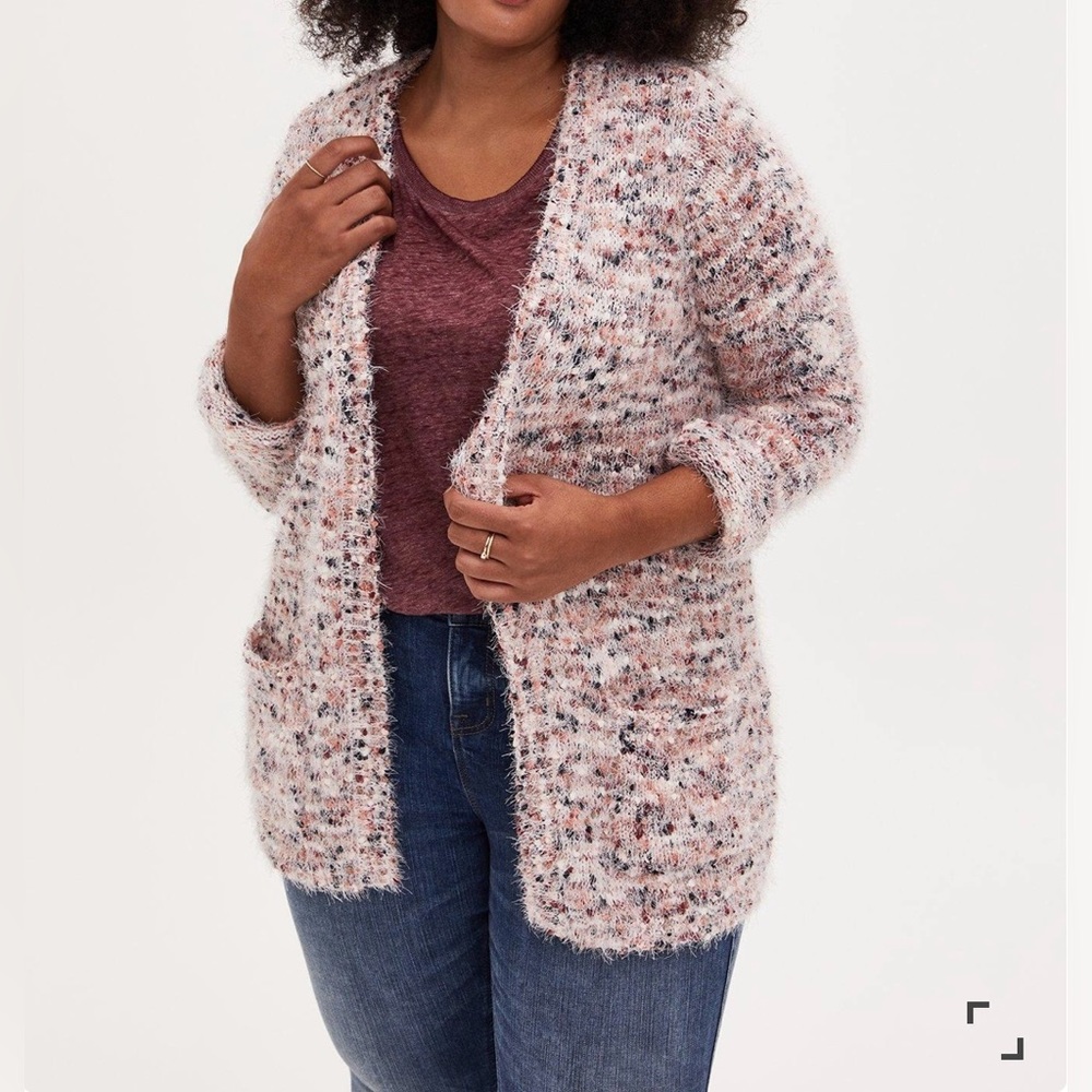 🆕NWT🔖Fabulous Torrid Fuzzy Popcorn Knit Cardigan - 5x